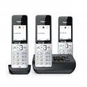 Gigaset COMFORT 500A Trio Analoginio ryšio / DECT telefonas Skambintojo ID Juoda, Sidabras Gigaset COMFORT 500A Trio Analoginio ryšio / DECT telefonas Skambintojo ID Juoda, Sidabras