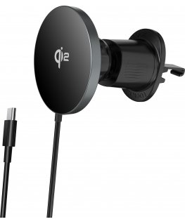 FoneKit Air Vent Mag 15 W magnētiskais Qi2 uzlādes statīvs automašīnai