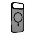 FoneKit MagSafe-yhteensopiva Soft Touch suojakuori, iPhone Air, musta/harmaa FoneKit MagSafe-yhteensopiva Soft Touch suojakuori, iPhone Air, musta/harmaa