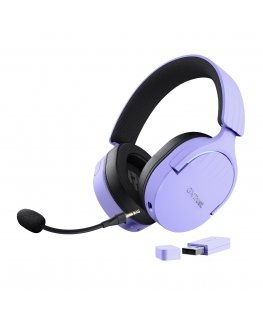 Trust GXT 491P FAYZO Austiņas Vadu & Bezvadu Speļu USB Type-A Bluetooth Melns, Lillā