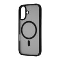 FoneKit MagSafe-compatible Soft Touch protective case, iPhone 17, black/gray FoneKit MagSafe-compatible Soft Touch protective case, iPhone 17, black/gray