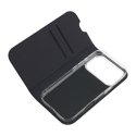 FoneKit BookCase suojakotelo, iPhone 17 Pro, musta FoneKit BookCase suojakotelo, iPhone 17 Pro, musta