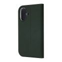 FoneKit BookCase aizsargapvalks, iPhone 17, tumši zaļš FoneKit BookCase aizsargapvalks, iPhone 17, tumši zaļš