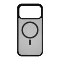FoneKit MagSafe-yhteensopiva Soft Touch suojakuori, iPhone 17 Pro, musta/harmaa FoneKit MagSafe-yhteensopiva Soft Touch suojakuori, iPhone 17 Pro, musta/harmaa