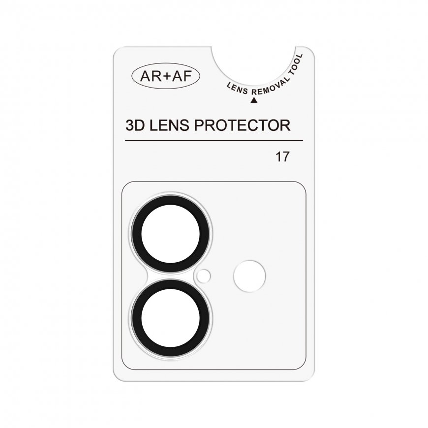 FoneKit kameros objektyvo apsauginis dangtelis, iPhone 17, skaidrus – 2
