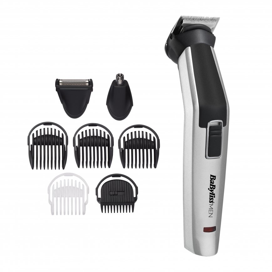BaByliss 8-in-1 Titanium Sudrabs, Melns Niķeļa-metāla