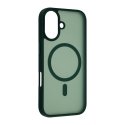 FoneKit MagSafe-compatible Soft Touch protective case, iPhone 17, dark green