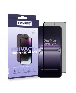 FoneKit Privacy+ Full Cover panssarilasi, OnePlus Nord CE5