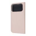 FoneKit BookCase suojakotelo, iPhone 17 Pro Max, vaaleanpunainen FoneKit BookCase suojakotelo, iPhone 17 Pro Max, vaaleanpunainen