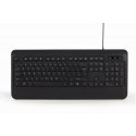 Gembird KB-UML-03 näppäimistö Pelaaminen USB QWERTY Englanti (US) musta Gembird KB-UML-03 näppäimistö Pelaaminen USB QWERTY Englanti (US) musta
