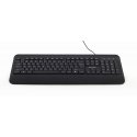 Gembird KB-UML-03 tastatūra Speļu USB QWERTY Amerikāņu angļu valoda Melns Gembird KB-UML-03 tastatūra Speļu USB QWERTY Amerikāņu angļu valoda Melns