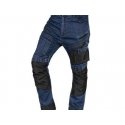 Neo Tools Denim Work Pants with Oxford Reinforcements, Dark Blue, Size S Neo Tools Denim Work Pants with Oxford Reinforcements, Dark Blue, Size S