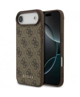 Guess 4G Classic case designed for Apple iPhone 17 Air in brown color