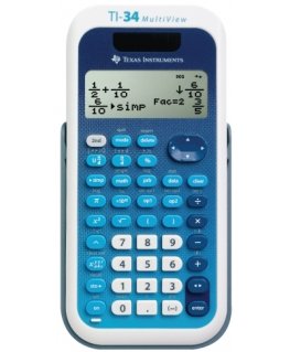 Texas Instruments TI-34 калькулятор Карман Научный Синий, Белый