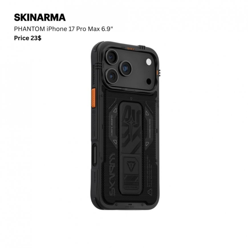 Skinarma Phantom dėklas iPhone 17 Pro magnetiniam krovimui + laikiklis – 2