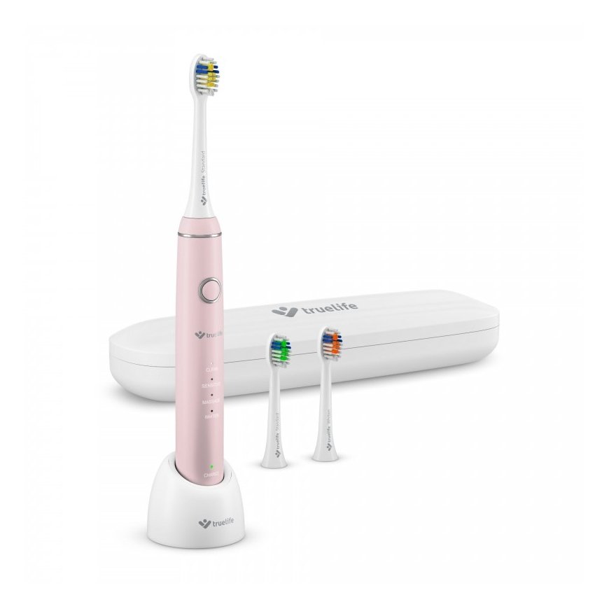 TrueLife SonicBrush Compact Pink Lapsi Sonic-hammasharja Vaaleanpunainen, Valkoinen