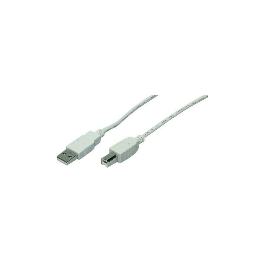 LogiLink 5m USB 2.0 USB-kaapeli USB A Mini-USB B Harmaa