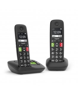 Gigaset E290A Duo Analogais/DECT telefons Zvanītāja ID Melns