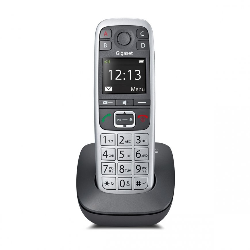 Gigaset E560 Analoginen/DECT-puhelin musta, Hopea – 2