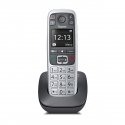 Gigaset E560 Analoginen/DECT-puhelin musta, Hopea Gigaset E560 Analoginen/DECT-puhelin musta, Hopea