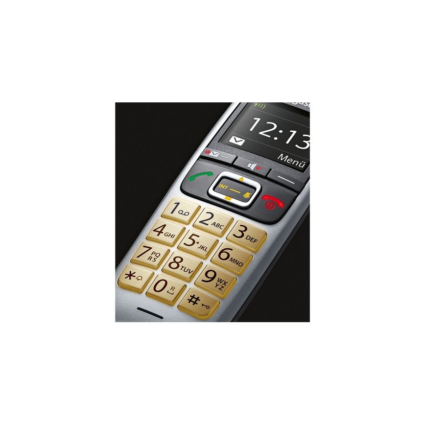 Gigaset E560 Analogais/DECT telefons Melns, Sudrabs – 3
