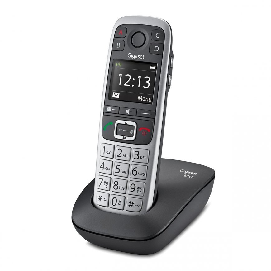 Gigaset E560 Analogais/DECT telefons Melns, Sudrabs – 4