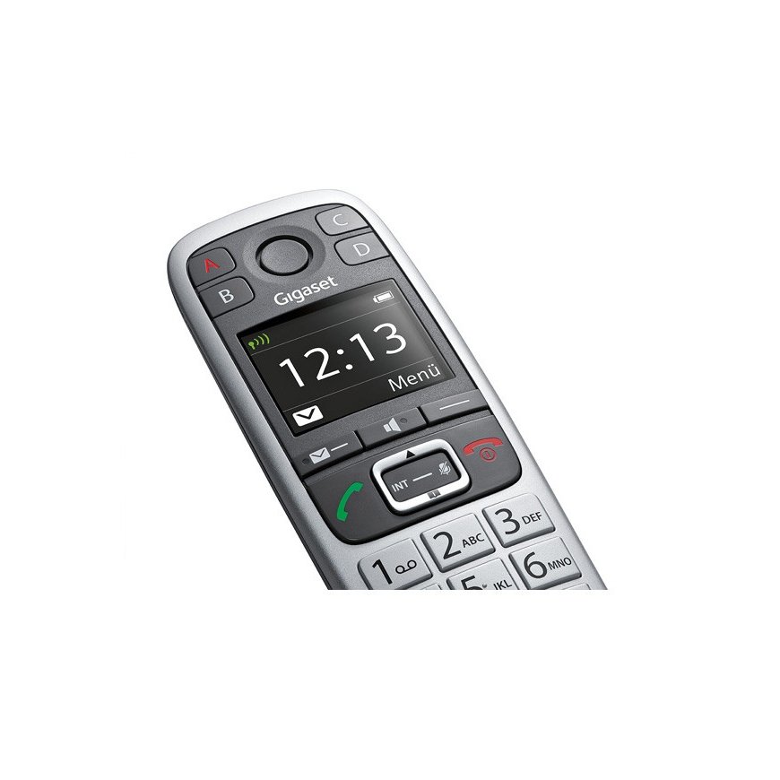Gigaset E560 Analog/DECT telephone Black, Silver – 5