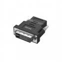 Hama 00200338 kabelių lizdinio / kištukinio jungčių tipo keitiklis DVI-D HDMI Juoda Hama 00200338 kabelių lizdinio / kištukinio jungčių tipo keitiklis DVI-D HDMI Juoda