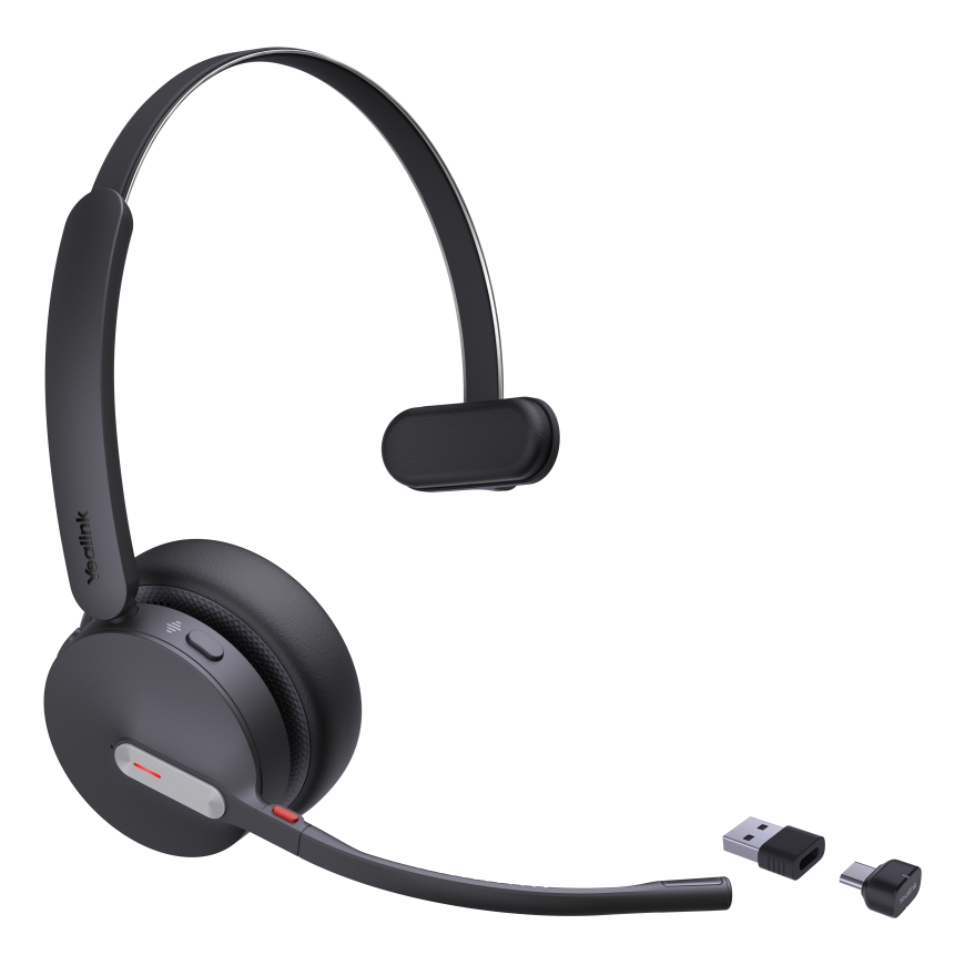 Yealink BH70 Mono UC Austiņas Bezvadu Birojs / zvanu centrs USB Type-C / USB Type-A Bluetooth Melns – 2