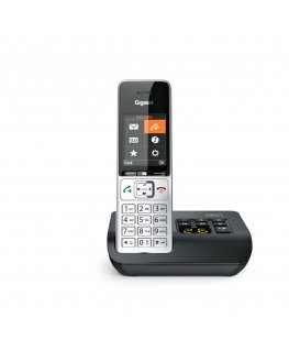 Gigaset COMFORT 500A Аналоговый/DECT телефон Идентификация абонента (Caller ID) Черный, Серебристый