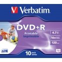 Verbatim DVD+R Wide Inkjet Printable ID Brand Verbatim DVD+R Wide Inkjet Printable ID Brand