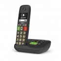 Gigaset E290A Analoginio ryšio / DECT telefonas Skambintojo ID Juoda
