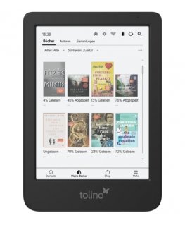 Tolino shine color elektroninių knygų skaityklė Lietimui jautrus ekranas 16 GB „Wi-Fi“ Juoda