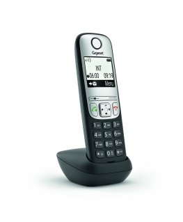 Gigaset A690HX Analoginen/DECT-puhelin Soittajan tunnistus musta, Hopea