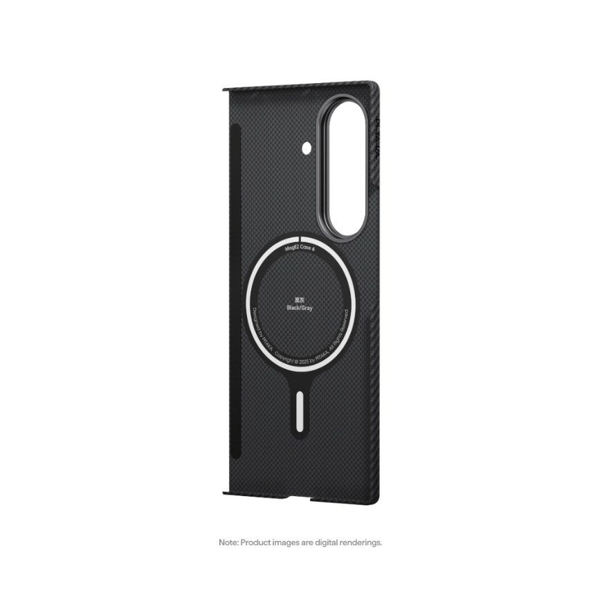 PITAKA ultra-õhuke MagSafe kaitseümbris Samsung Galaxy Z Fold7 must