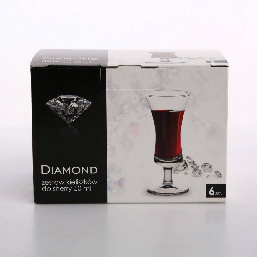 DIAMOND KPL.6 LIKIERA/SHERRY KIELISKI 50ML