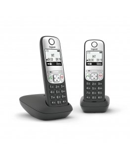 Gigaset A690 Duo Analoginis telefonas Skambintojo ID Juoda, Sidabras