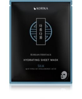 Korika mitrinošo sejas masku komplekts ar 8 veidu hialuronskābi Korejas mantojums 5 × 25 g