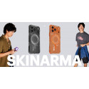 Dėklas Skinarma Magma do iPhone 17 Pro Max Magnetic Charging grafito Dėklas Skinarma Magma do iPhone 17 Pro Max Magnetic Charging grafito