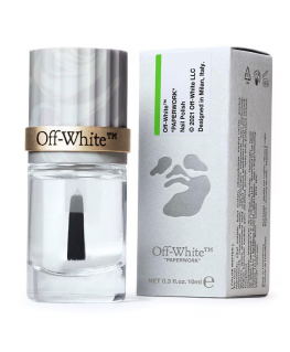 Off White Off-Baltas, Väri Aine, Yläkerros, Kynsilakka, 10 ml