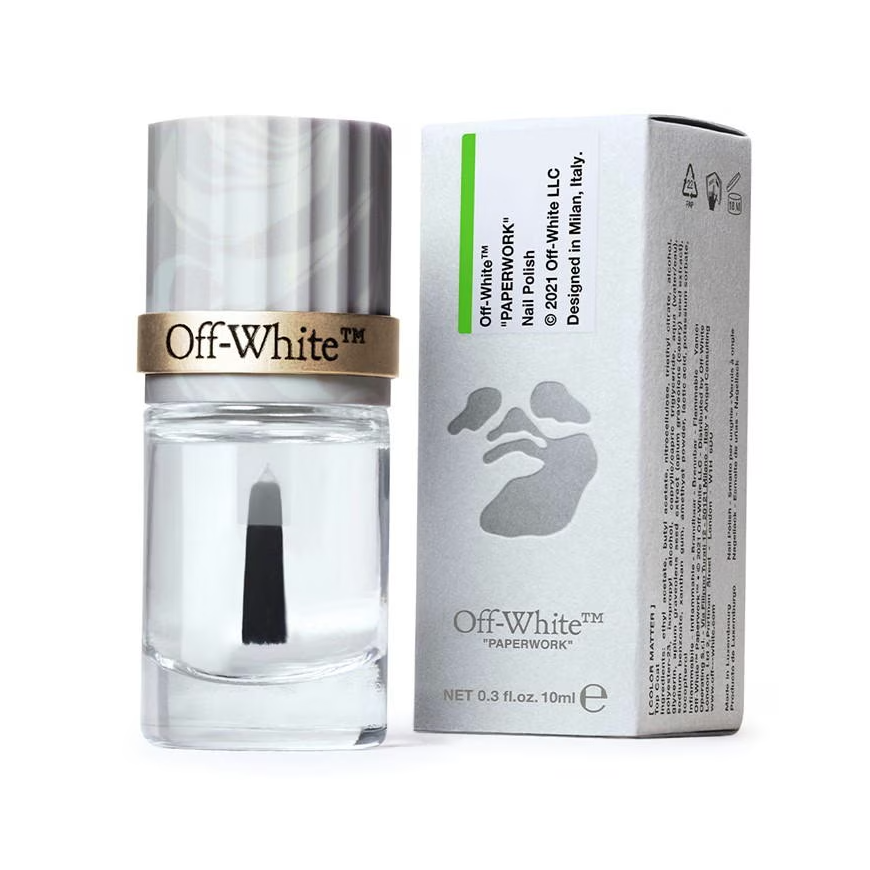 Off White Off-Baltas, Värvi küsimus, Ülemine kiht, Küünelakk, 10 ml