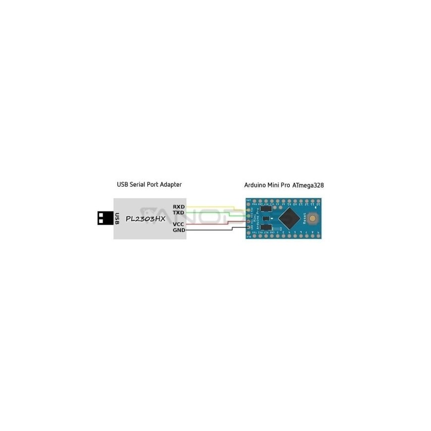 Oem Pro Mini 328P – 5V / 16MHz – ATmega328P latauslaitteella – Bascom AVR – Yhteensopiva Arduinon kanssa – 2