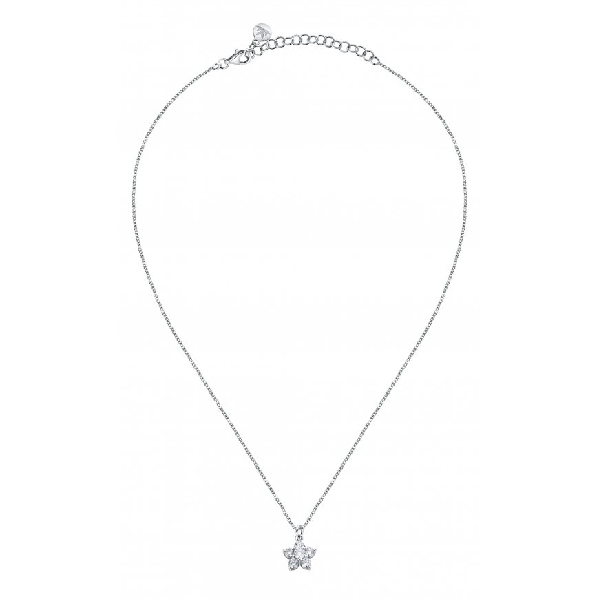 Agato Elegant silver pendant with zircons AGT-N039WGR – 2