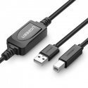 Active USB 2.0 AB UGREEN US122 printer cable, 10m (black) Active USB 2.0 AB UGREEN US122 printer cable, 10m (black)