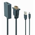 Gembird A-VGA-HDMI-01 video kabeļu aksesuārs 0,15 m HDMI Type A (Standard) VGA (D-Sub) Melns Gembird A-VGA-HDMI-01 video kabeļu aksesuārs 0,15 m HDMI Type A (Standard) VGA (D-Sub) Melns