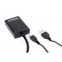 Gembird A-VGA-HDMI-01 vaizdo kabelio adapteris 0,15 m HDMI A tipo (standartinis) VGA (D-Sub) Juoda Gembird A-VGA-HDMI-01 vaizdo kabelio adapteris 0,15 m HDMI A tipo (standartinis) VGA (D-Sub) Juoda