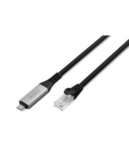 Digitus USB-C 3.2 Gen1 - RJ45 Ethernet cable, 1Gbit/s, 2m
