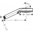 Hansgrohe Crometta Käeshoitav dušiotsik Kroom, Valge Hansgrohe Crometta Käeshoitav dušiotsik Kroom, Valge