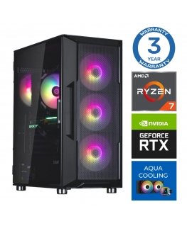 INTOP AQUA Ryzen 7 7700X 16GB DDR5 500SSD M.2 NVME RTX5050 8GB no-OS