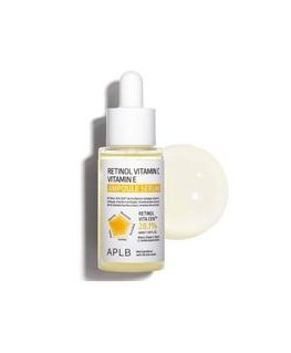 Aplb Retinola, C vitamīna un E vitamīna ampulu serums, kas piešķir mirdzumu sejai, 40 ml